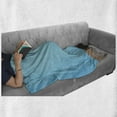 thumbnail image 6 of Guitar Soft Flannel Fleece Throw Blanket, Rock Band Retro Photo of Electric Musical Instrument with Strings, Cozy Plush for Indoor and Outdoor Use, 70" x 90", Aqua Umber, by Ambesonne, 6 of 6