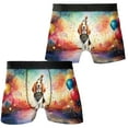 thumbnail image 3 of Hello 2025 Basset Hound Celebrates Happy New Year Firework Balloon All Over Print Boxer Briefs Underwear for Men Dad Bassets Dog Breed Lovers Gifts Idea - 02024, 3 of 6