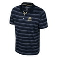 thumbnail image 2 of Men's Colosseum  Navy Notre Dame Fighting Irish Milk Steak Polo, 2 of 3