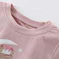 thumbnail image 4 of Hienoo Infant Girls Short Sleeve T-Shirt Cartoon Embroidery Graphic Tee, Sizes 18M-8Y, 4 of 6