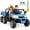 Blue, variant on OLAKIDS 2 Seater Ride On UTV, 12V Kids Electric Vehicle Dump Truck with Remote Control, Dump Bed and Extra Shovel, Toddlers Battery Powered Car with Music, USB, AUX, Rocking Function (Blue)