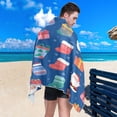thumbnail image 5 of Quick-Dry Beach Towel 30x60in with Storage Bag, Sand Free Microfiber Towel for Travel, Swimming, Camping Santa Claus and Gifts Pattern, 5 of 9