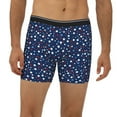 thumbnail image 2 of Cauagu Colorful Stars Print Men's Boxer Briefs, Funny & Cute Underwear Elastic Waistband Briefs Ideal Gift for Men,1-Pack, 2 of 7