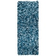 thumbnail image 3 of SAFAVIEH Rio Kynaston Solid Polyester Shag Area Rug, Navy/Ivory, 5' x 8', 3 of 10