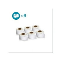 LW Address Labels 1.13" x 3.5", White, 130/Roll, 6 Rolls/Pack