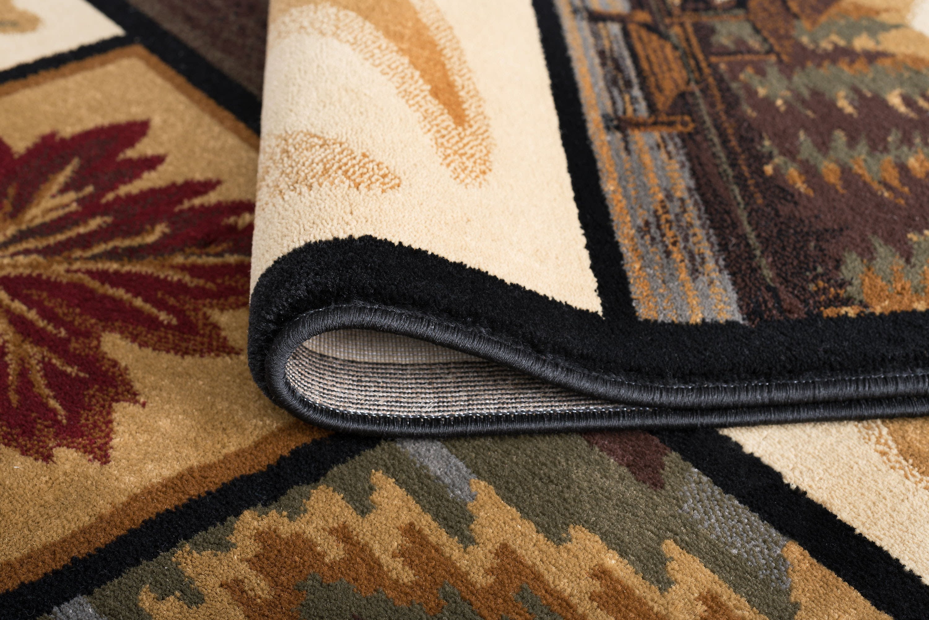 Nature Novelty 2' x 3' Multi-Color Polypropylene Indoor Area Rug
