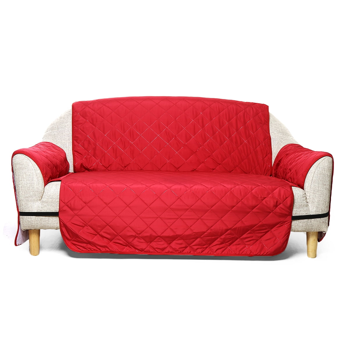 45.6x85.8in Long Waterproof Pet Sofa Cover Elastic TwoSeat Loveseat