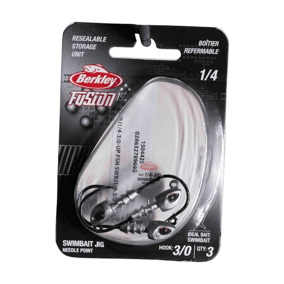 Berkley Fusion19 Swimbait Jighead, Chartreuse, Size 5/0 L, 1/4 oz.