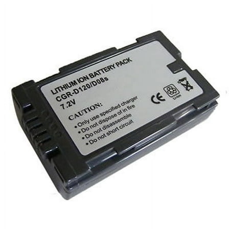 Battpit: Camcorder Battery Replacement for Panasonic NV-GS5 (850 mAh) CGR-D08S 7.2 Volt Li-ion Camcorder Battery