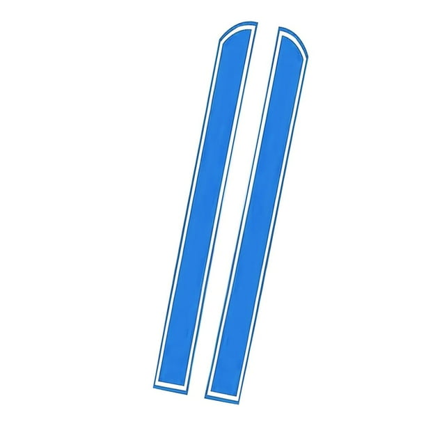 1 par de pegatinas de vinilo de 130cm * 24cm con rayas azules para capó de motor de camión de coche kusrkot Pegatinas de calcomanías de techo Pegatinas de techo