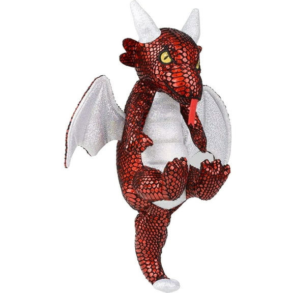 RI Novelty Plush Red Scaled Dragon Decoration