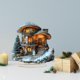 thumbnail image 5 of Decoración navideña plana 2D de casa , miniatura de pueblo navideño, accesorio fotográfico tradicional en acrílico para oficina, tienda,, 5 of 9