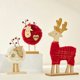 thumbnail image 5 of Decoración navideña tienda creativa Alce árbol de Navidad antiguo diseño de tienda de escritorio decoración de fieltro de lana mini, 5 of 6