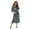 B001, variant on WOLLED Womens V-neck Robe Fall Winter Bathrobe with Pockets Printed Zipper Sleepwear Women's Long-Sleeved Nightgowns S-XXL