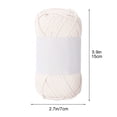 thumbnail image 3 of Gradient Milk Cotton Yarn for Hand Knitting Scarves Hats DIY Crochet Weaving Thread Craft Supply Beige, 3 of 6
