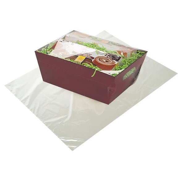 Pack Of 100, 20 X 22" Solid Clear 100 Gauge Pvc Shrink Basket Bags