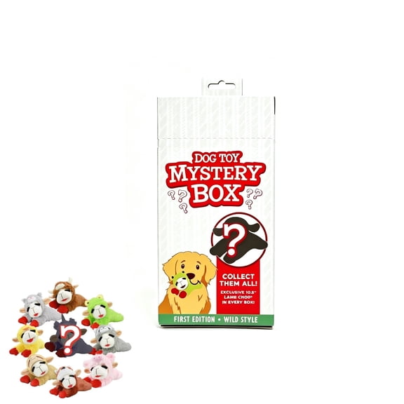 Lamb Chop Mystery Box Dog Interactive Plush Toy,Soft Plush Mystery Toy for Pets,Interactive Cuddly Plush for Playtime and Bonding
