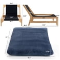 thumbnail image 4 of Bean Bag Chair for Adults with Down Filling Accent Armless Lazy Sofa Comfy Lounge Chairs, Sleeper Reading Chair for Living Room, Blue, 4 of 6