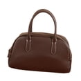 thumbnail image 2 of Bolso de hombro de piel sintética para mujer, bolso de mano, bolso de mano para fiesta, exterior, moda femenina Café, 2 of 9