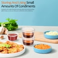 thumbnail image 2 of 100 Pcs Condiment Cups 2 Oz Dressing Container Portion Cups Plastic Sauce Cups Condiment Containers With Lids, 2 of 8