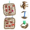 thumbnail image 3 of Pet Hanging Swing Net Rabbit Climbing Chewing Toy Rattan Rope Climbing Plaything, 3 of 7