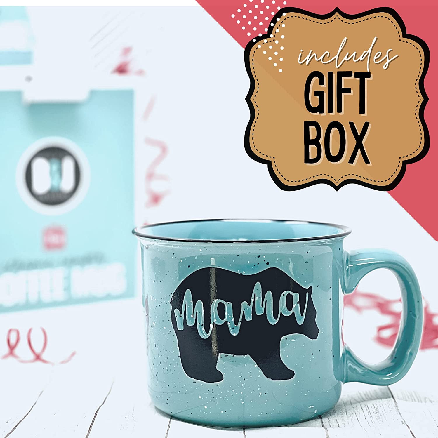 mothers day mug, love mama fox coffee mug gift