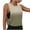 Khaki, variant on Women Loose Camisole Open Side Crop Sleeveless Undershirt Gradient Color Summer Lightweight Round Neck Tops Blue XL