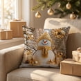 thumbnail image 5 of 2026 Christmas Indoor Home Decor 4 Pack Christmas Decorative Throw Pillow Covers Scene Visual Holiday Cushion Slipcovers Pillow Cases With Hidden Zipper For Sofa Couch Indoor, 5 of 7