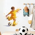 thumbnail image 6 of Occer Football Wall Decal Set – Sports-Themed Bedroom & Living Room Decor, Peel-and-Stick Soccer Theme Wall Art for Fans, 6 of 7