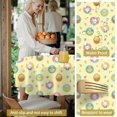 thumbnail image 5 of Easter and Chicks Yellow Pattern Round Tablecloth 60", Wrinkle-Resistant Wipeable Cover for Kitchen, Dining, Picnic & Patio, 5 of 6