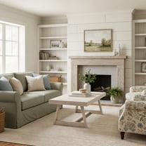 Classic Rectangular Coffee Table (48in x 24in / 1220mm x 610mm), White Sand Wirebrush