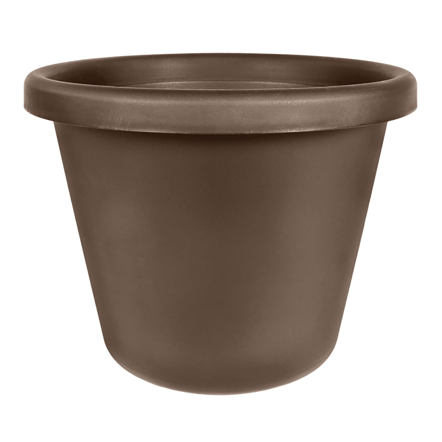 Chocolate HC Companies 20 Inch Classic Round Plastic Flower Garden Planter Pot 
