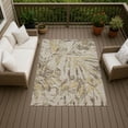 thumbnail image 3 of Addison Rugs Chantille Indoor/Outdoor Transitional Tropical Beige Machine Washable Rectangle Rug, 10' x 14', 3 of 8