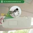 thumbnail image 3 of Unique Bargains Car Sun Visor Sun Visor Assembly for Audi A1 2013-2018 for Audi Q3 2013-2018 Plastic Glass Fabric No.8K0857551AE Light Gray Block Sunlight, 3 of 7