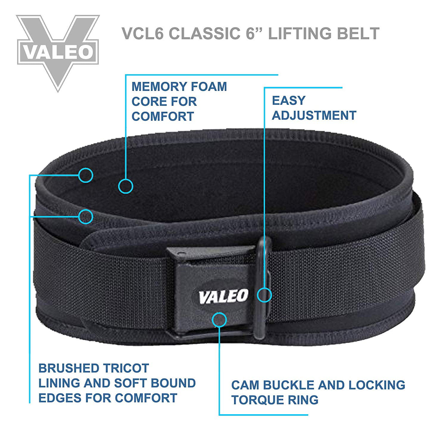 Valeo Weight Lifting Belt Size Chart