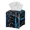 Blue Hunting Camo, variant on POLERO Square Tissue Box Cover - Waterproof PU Leather Tissues Cube Boxes Holder Aesthetic Desk Decor for Room, Home & Office - Black Geometric