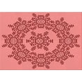 thumbnail image 1 of Ahgly Company Machine Washable Indoor Rectangle Transitional Light Coral Pink Area Rugs, 7' x 9', 1 of 7