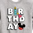 thumbnail image 3 of Mickey & Friends - Mickey Birthday Icons - Toddler And Youth Crewneck Fleece Sweatshirt, 3 of 5