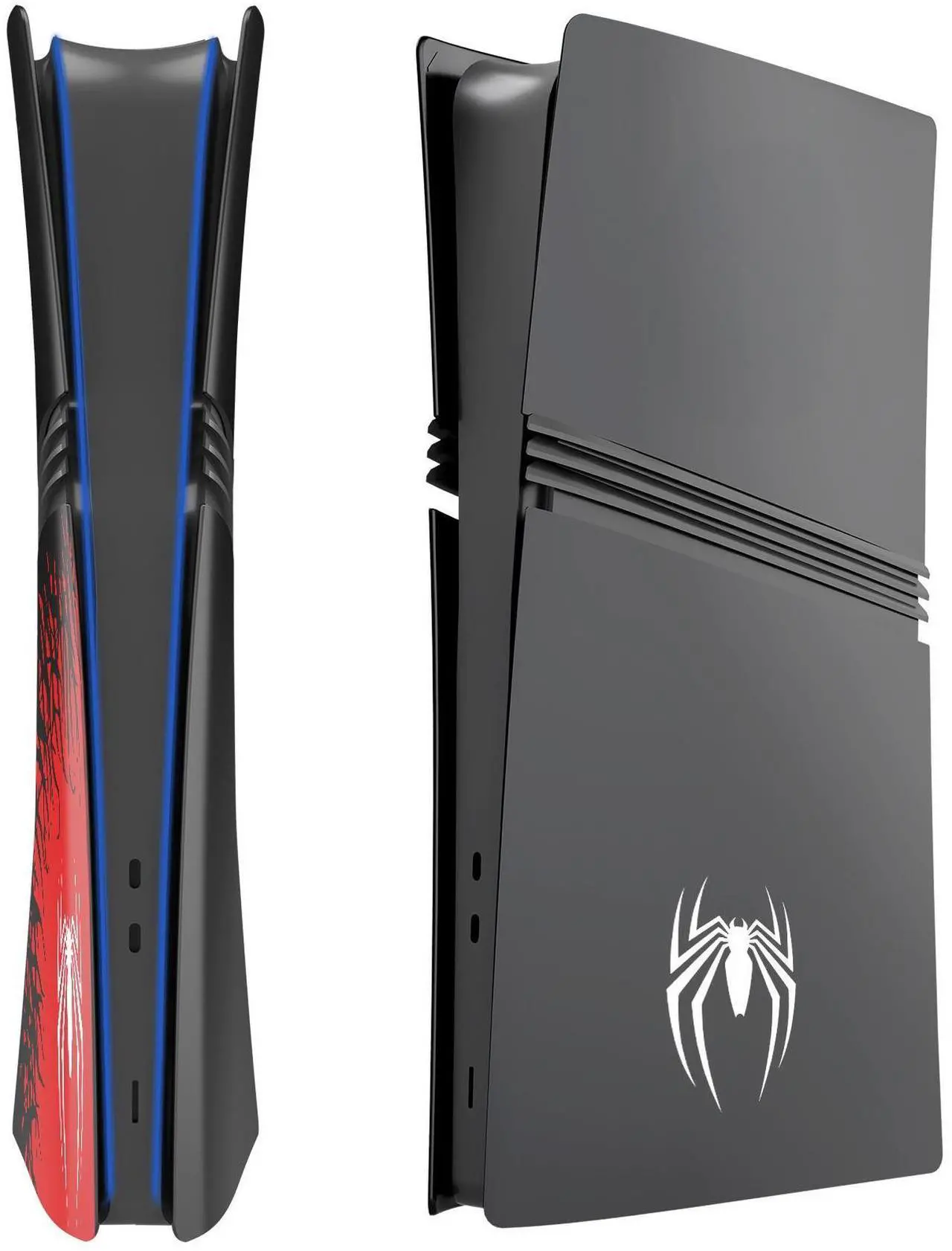 Faceplate for PS5 Pro Edition Edition Case Cover Shell Spider Face Plates For Playstation 5 Pro Edition Console Replacement Accessory Anti-Scratch Dust Cover Skin Protector