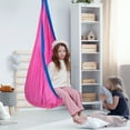 thumbnail image 3 of Vyrelis Pod Swing Seat, Cotton Hammock Swing Chair,Sensory Swing for Indoor and Outdoor Use, Pink, 3 of 8