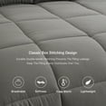thumbnail image 4 of BedTreat Hotel Luxury Down Alternative Comforter with Corner Tabs- All Season Quilted Full Size Grey Duvet Insert,Soft,Cooling, 4 of 7