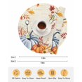 thumbnail image 6 of 13 Inch Round Placemats Set of 6, Thanksgiving Fall Non Slip Heat Insulation PP Table Mats, Orange Blue Pumpkin Maple Leaf Vintage Washable Place Mats for Kitchen Dining Party Table Decor, 6 of 7