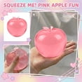 thumbnail image 2 of Apple Squishy,Pink Apple Squishies Stress - Realistic Slow Rising Fruit Fidget for Stress Relief & Anxiety Relaxation, 2 of 10