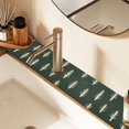 thumbnail image 2 of Yayeee Faucet Mat for Kitchen Sink 14.7" Diatomite Long Splash Guard Pad, Beige Plants, 2 of 7