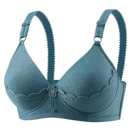 Zshosam Bras for Women No Underwire Seamless Bralettes for Women Wireless Bra Soft Support Everyday T Shirt Bras(Green 40)
