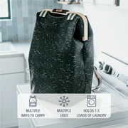 CleverMade Laundry Backpack Luxe Birch with Bamboo Rim and Eco-Friendly Materials