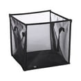 thumbnail image 1 of 1Set Foldable Storage Bins Black Cloth Square Organizer for Laundry and Clothes, 1 of 9