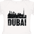 thumbnail image 4 of Inktastic Dubai City Skyline with Grunge Boys or Girls Long Sleeve Baby Bodysuit, 4 of 5