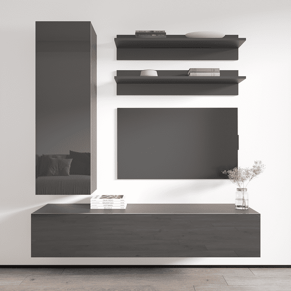 Fly H 30TV Wall Mounted Floating Modern Entertainment Center
