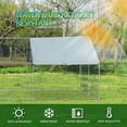 thumbnail image 4 of Tolead Large Metal Chicken Coop Upgrade with Tri-Supporting Wire Mesh, Water-Resident & Anti-UV Cover, Silver, 4 of 5